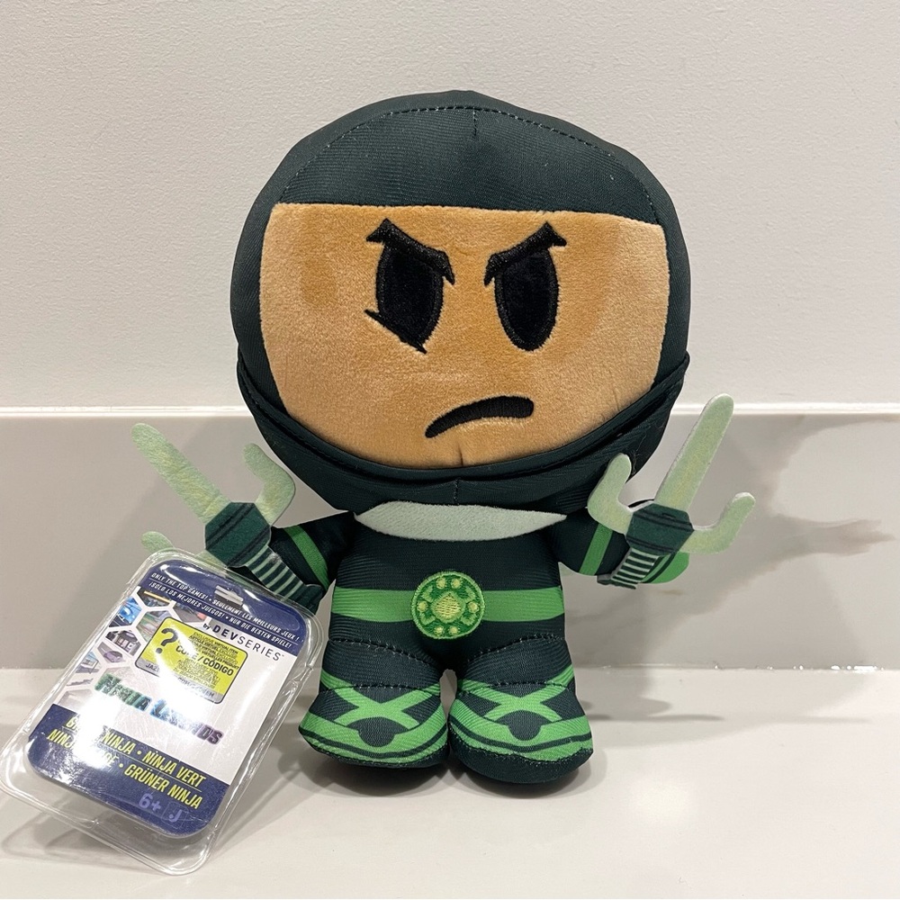 NEW Devseries 8” Ninja Legends Green Ninja Plush